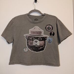 Smokey Bear Graphic Crop Top